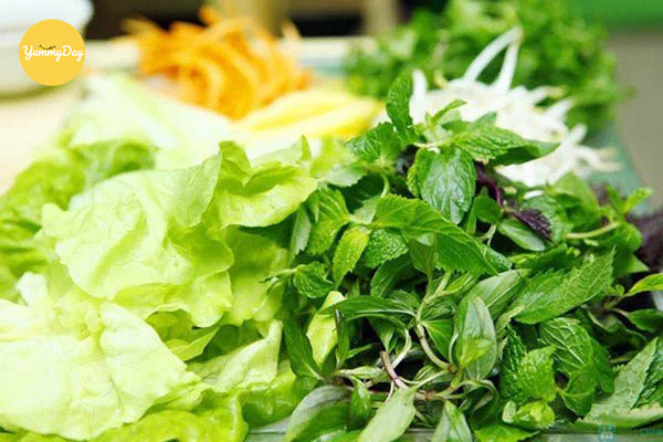 Rau ăn gỏi cuốn đa dạng
