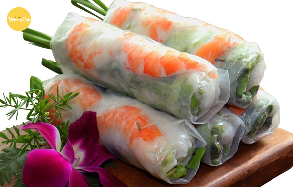 Món gỏi cuốn tôm thịt ngon siêu bá đạo