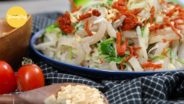 Gỏi đu đủ da heo ngon miễn chê