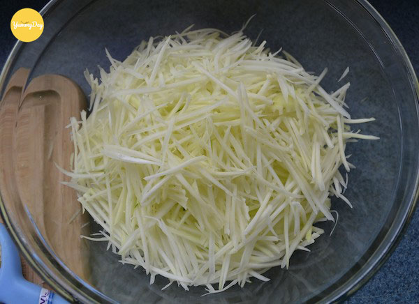 Bào đu đủ thành sợi