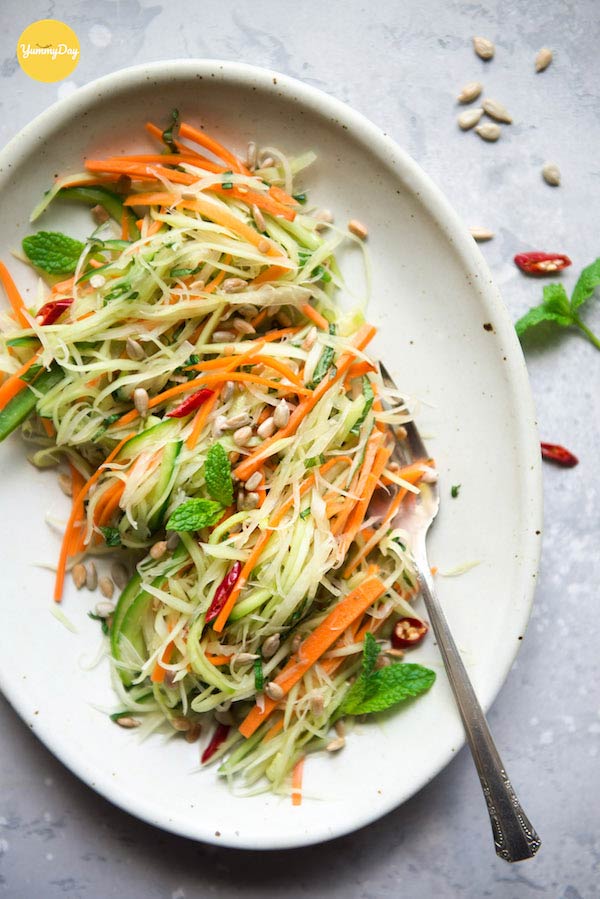 Cách làm gỏi đu đủ chay không hề khó