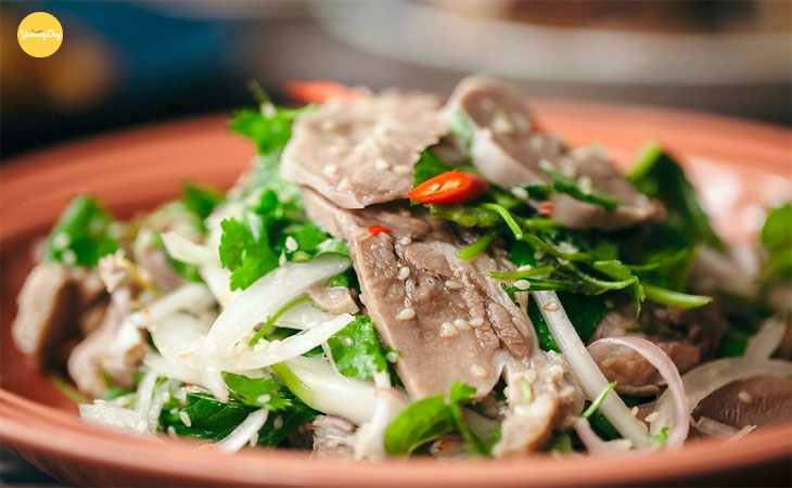 Gỏi lưỡi heo vô cùng hấp dẫn