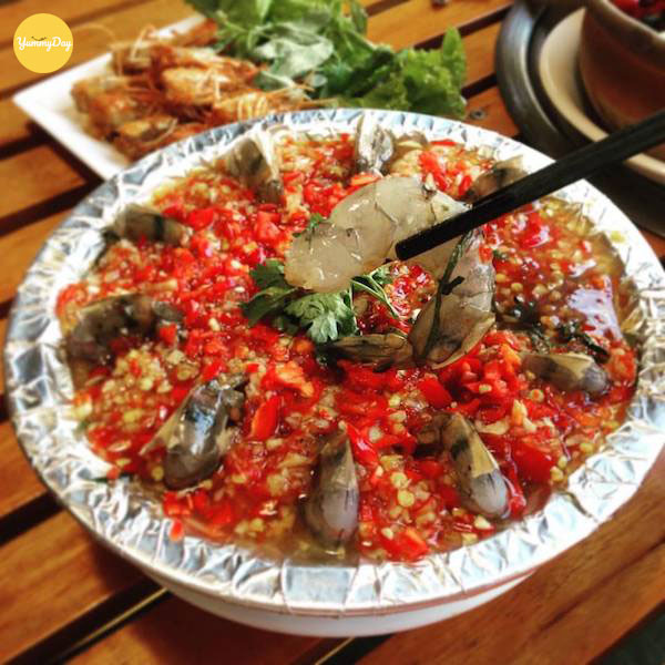 gỏi tôm sống thái lan tươi ngon