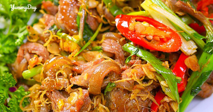 Đổi khẩu vị với món heo rừng xào lăn rất thơm ngon đậm đà