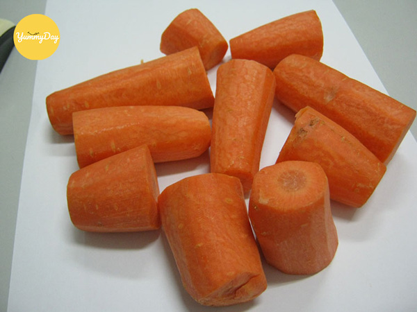 Sơ chế cà rốt