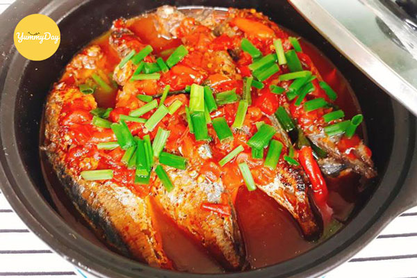 Thành phẩm món cá nục kho cà chua ngon khó cưỡng