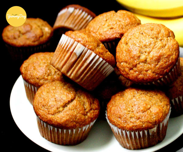 Cách làm bánh cupcake vị chuối bằng lò vi sóng