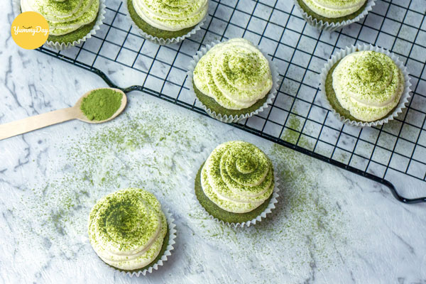 Cách làm bánh cupcake trà xanh thơm ngon