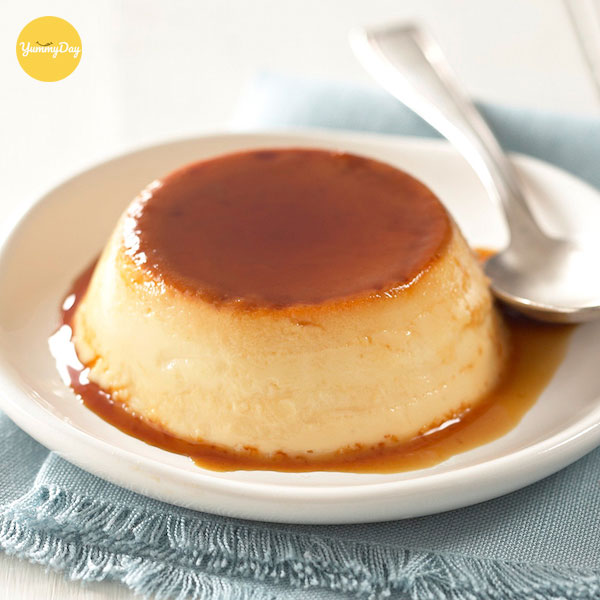 làm bánh flan sữa tươi bằng lò vi sóng