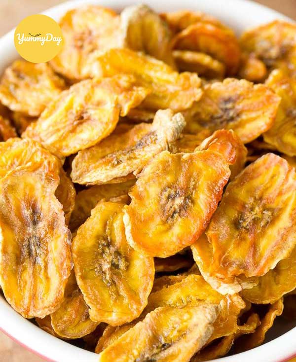 Thành phẩm món mứt chuối xanh ngon quá trời
