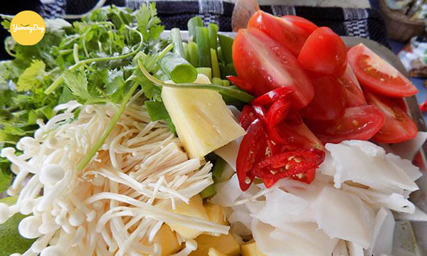 Đa dạng rau ăn lẩu