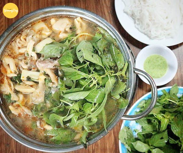 Cách nấu lẩu là lá quế