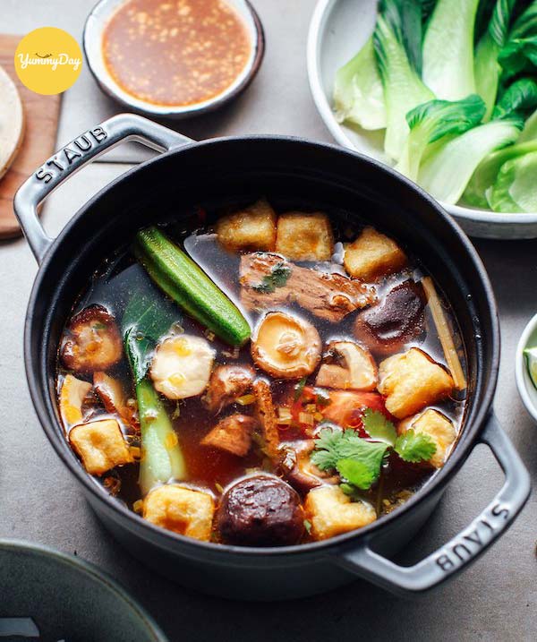 Lẩu thái chay thanh đạm phong phú thực đơn chay