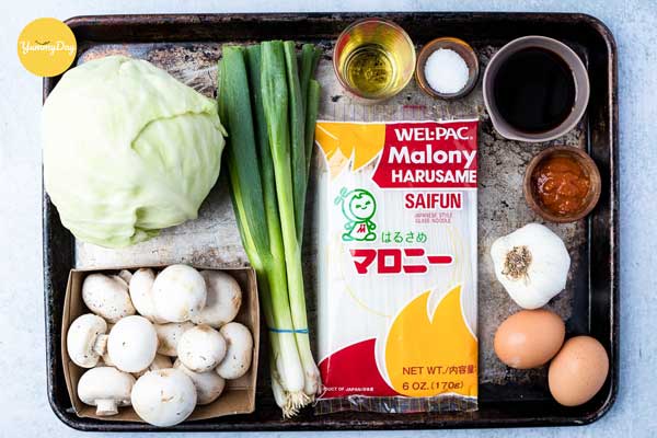 Nguyên liệu khác làm miến xào lòng gà