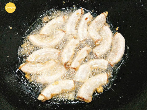 Chiên lòng heo