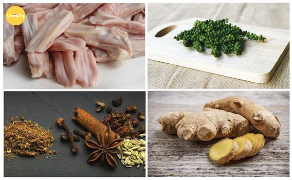 Nguyên liệu chính cho món lưỡi vịt sapo