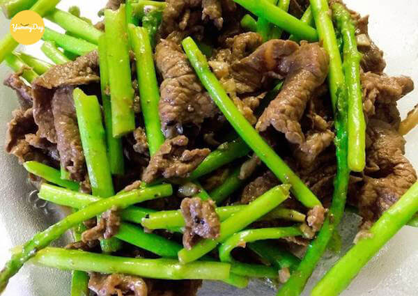 Một số lưu ý khi nấu món măng tây xào thịt bò