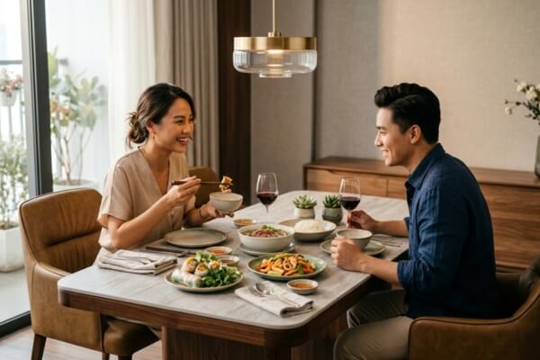 Màu sắc và ánh sáng giúp món ăn hấp dẫn hơn