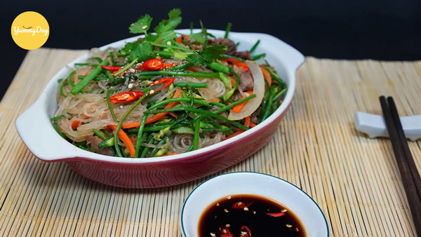 Món miến xào lòng gà ngon lay động lòng người