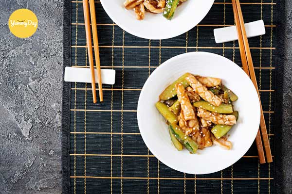 Mực xào dưa leo ngon ngất ngây