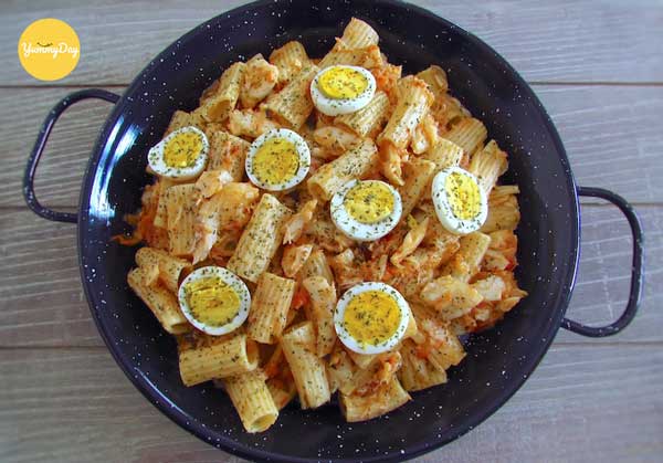 Cách nấu nui xào trứng cho bé ngon tuyệt