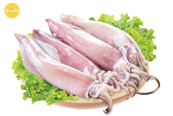 Mực xào mướp ngon ơi là ngon