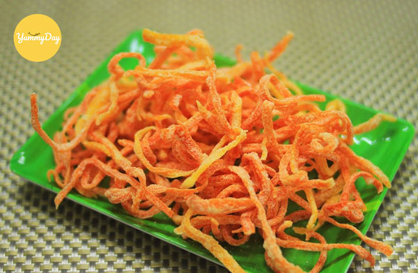 Mứt cà rốt sợi có thể dùng khô hoặc ướt
