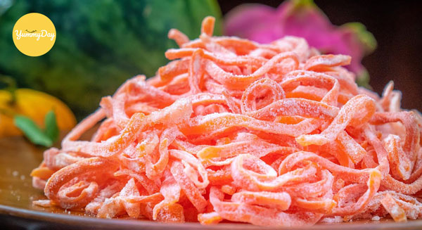 Cách làm mứt cà rốt sợi