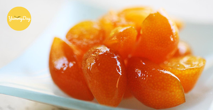Gần hoàn thành món mứt tắc rồi đó