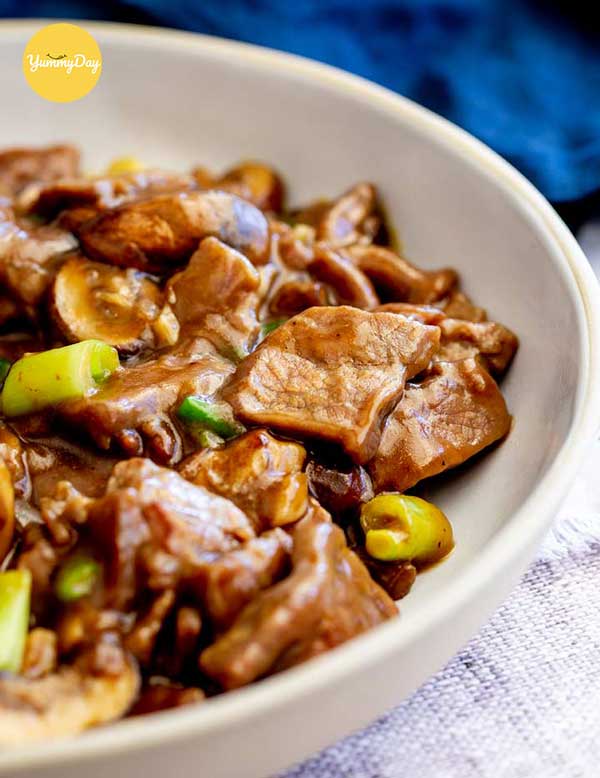 Nấm rơm xào thịt bò cực ngon