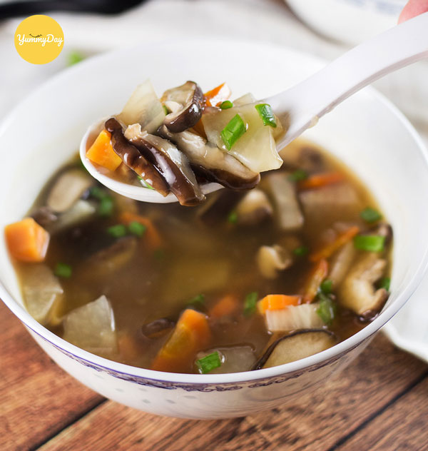 Canh nấm hương thập cẩm