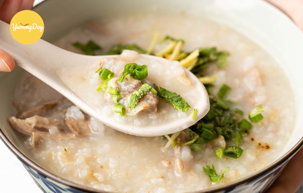 Cháo vịt thơm ngon chờ bạn thưởng thức