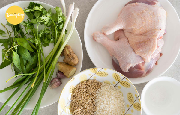 Nguyên liệu cực chất cho món cháo vịt xuất sấc