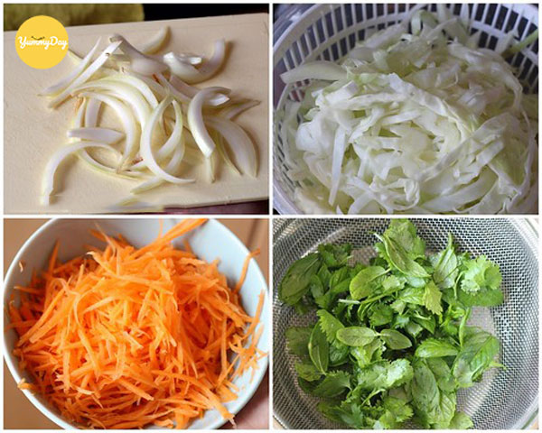 Các nguyên liệu đã sẵn sàng
