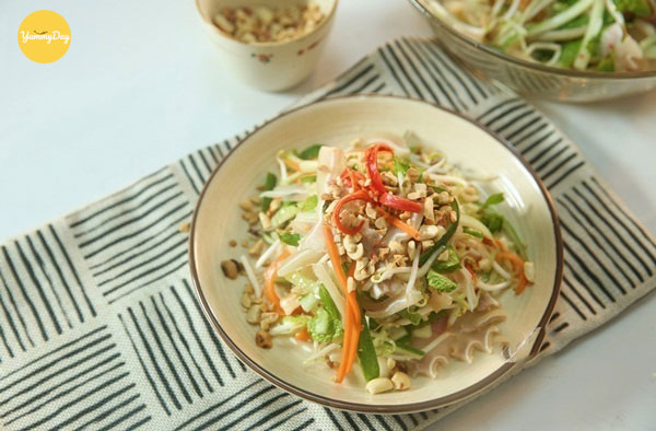 Nộm tai heo dưa chuột giòn ngon