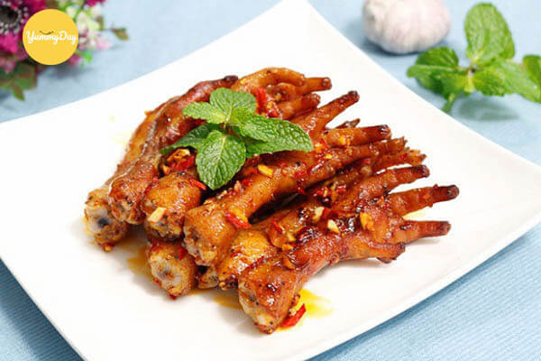 nướng chân gà muối ớt đậm vị