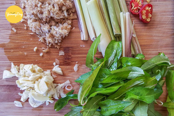 Sơ chế các nguyên liệu khác