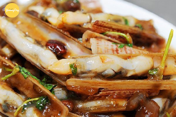 Món ốc móng tay xào bơ tỏi quá hấp dẫn