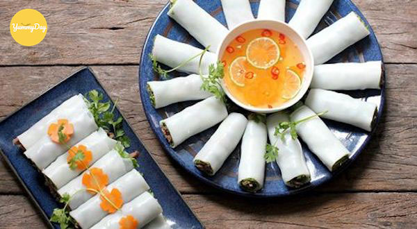 Phở cuốn chay thơm ngon ít dầu mỡ