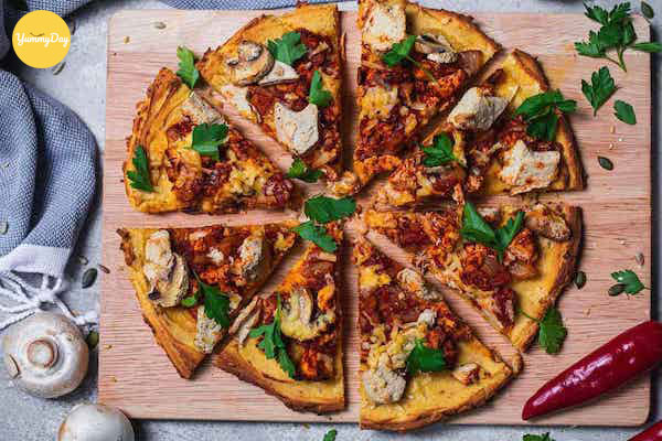 Pizza chay thơm ngon tại nhà