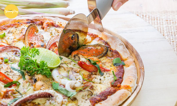 Nướng bánh pizza bằng nồi chiên không dầu