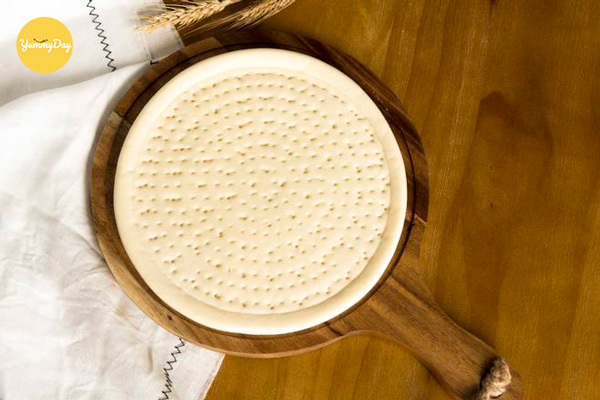 Phần đế bánh đã được chuẩn bị sẵn sàng