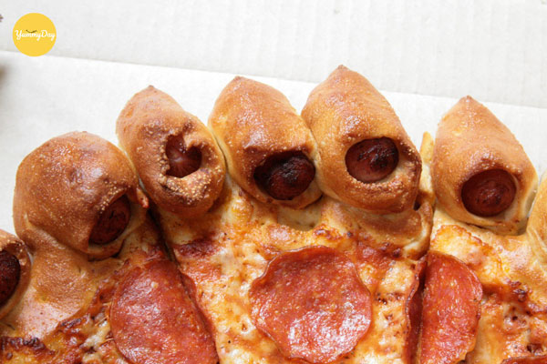 Cùng làm bánh pizza bò xúc xích