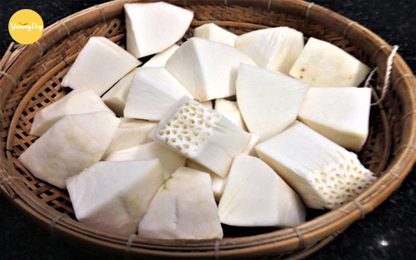 Thái lát sake dày để kho nhé!