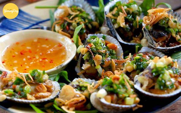 Nước chấm sò điệp nướng mỡ hành 