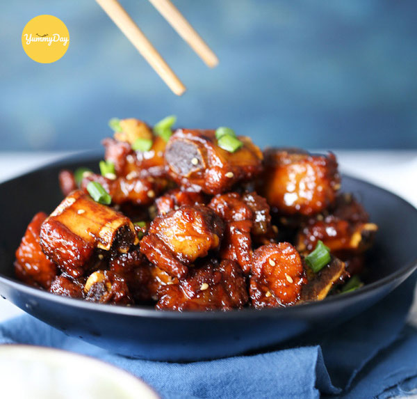 Món sườn heo xào chua ngọt thơm nức mũi