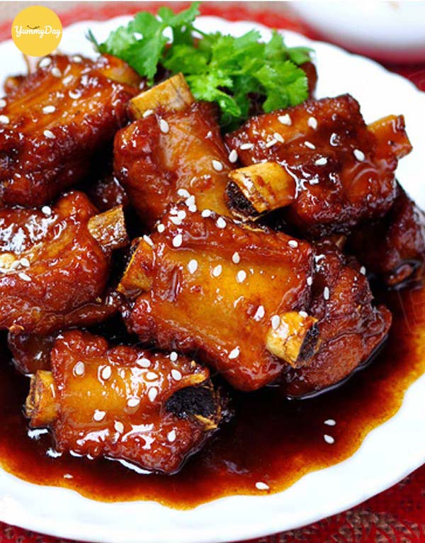 Sườn heo xào chua ngọt nhìn là đã thích mê