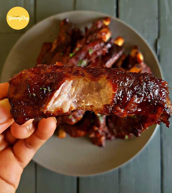 Thưởng thức món sườn kho mật ong thơm ngon