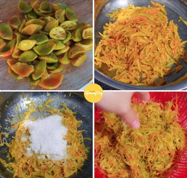 Sơ chế vỏ tắc