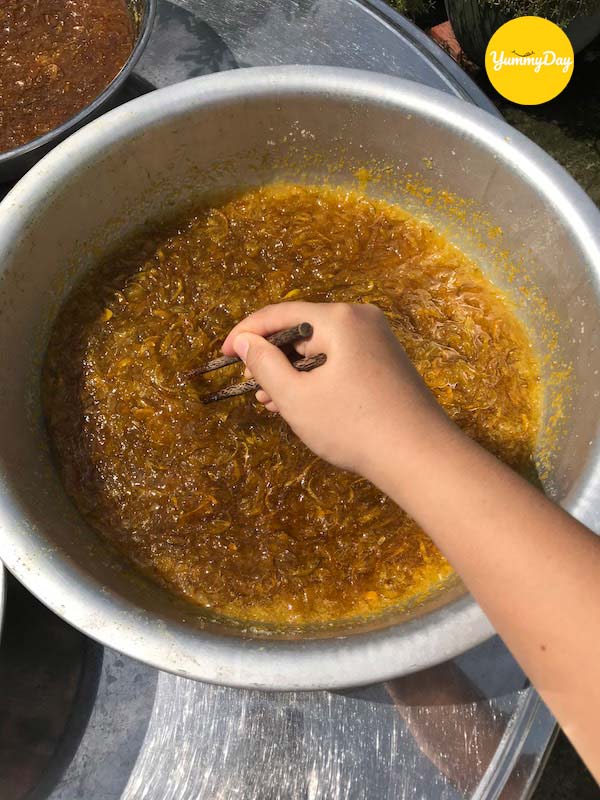 Luộc vỏ tắc